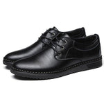 Solid Handmade Lace Up Shoes