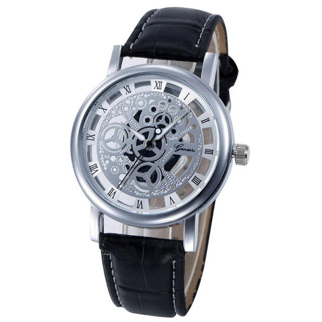 Casual Leather Quartz Wristwatch
