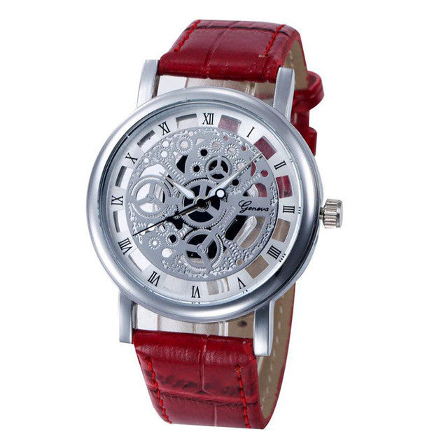 Casual Leather Quartz Wristwatch