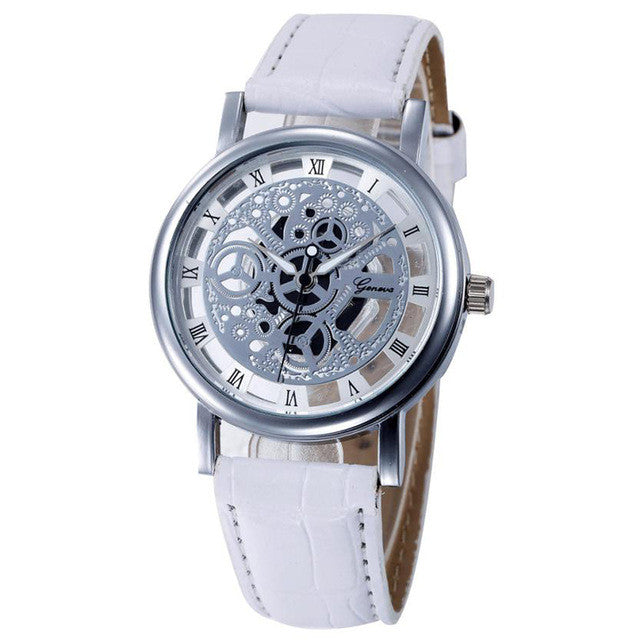 Casual Leather Quartz Wristwatch
