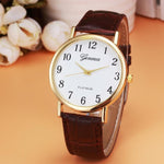 Casual Faux Leather Quartz Wrist Watch
