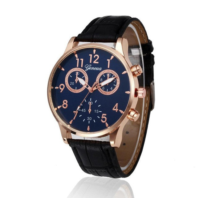 Faux Chronograph Quartz Wrist Watch