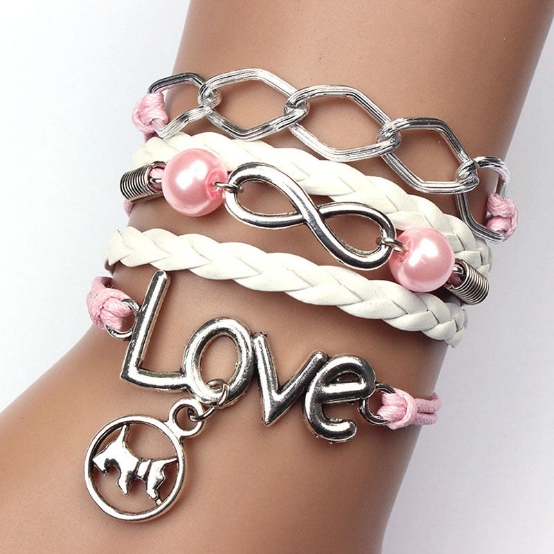 Infinity Dog Love Bracelet