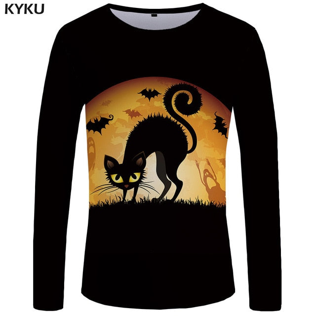Gun Skull Long Sleeve T-Shirt