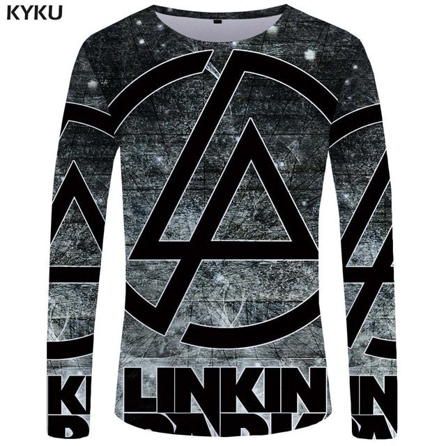 Gun Skull Long Sleeve T-Shirt