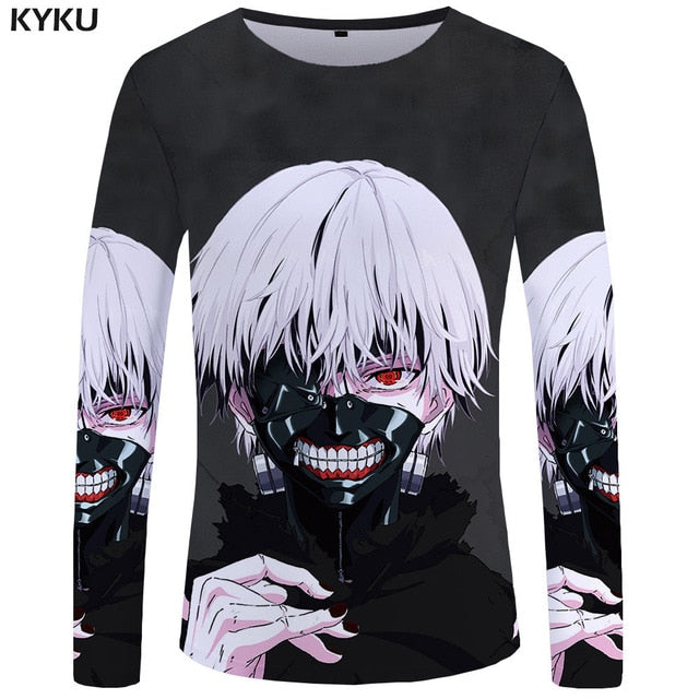 Gun Skull Long Sleeve T-Shirt