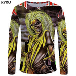 Gun Skull Long Sleeve T-Shirt