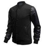 Slim Fit Leather Bomber Coat