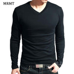 V-Neck Long Sleeve Men T Shirt
