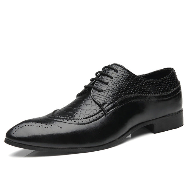Retro Lace Up Business Shoes