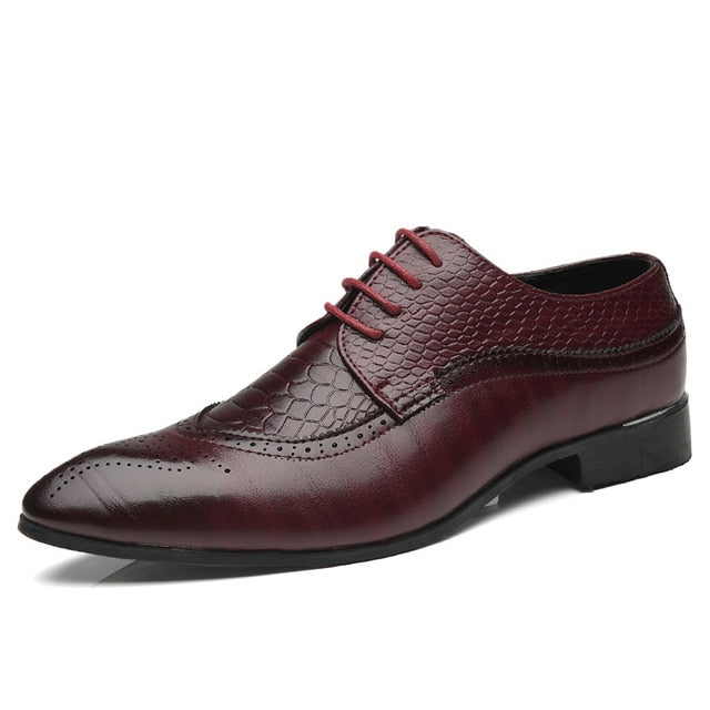 Retro Lace Up Business Shoes