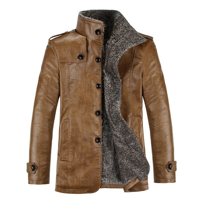 Leather Windproof Jacket