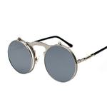 Retro Metal Flip Sunglasses