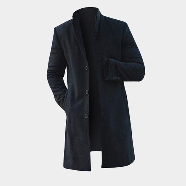 Classic Solic Slim Overcoat