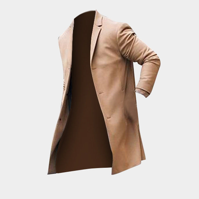 Classic Solic Slim Overcoat