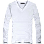 V-Neck Long Sleeve Men T Shirt