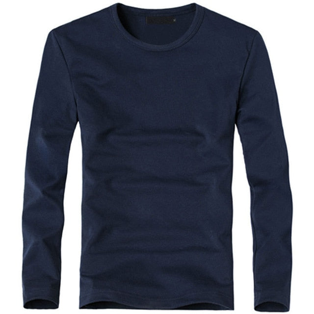 V-Neck Long Sleeve Men T Shirt