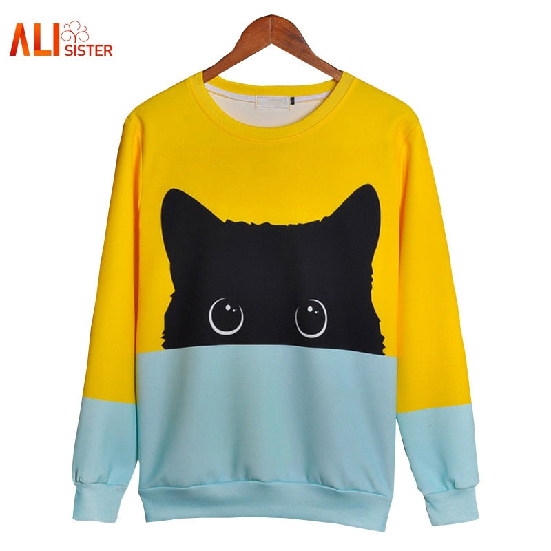 Cute Cat 3D Sweatshirt